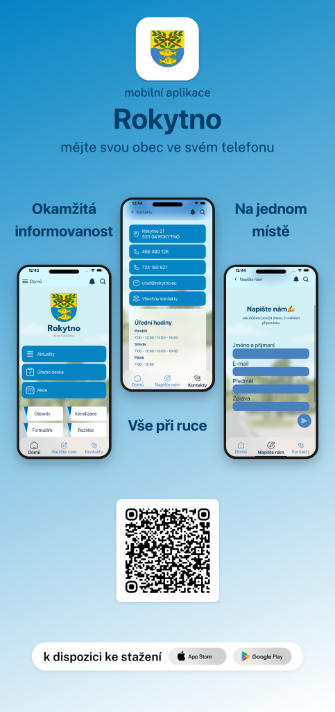 Nová mobilní aplikace Rokytno
